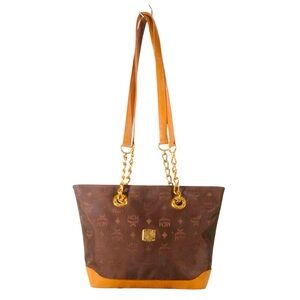 MCM Brown and Tan Shoulder Bag